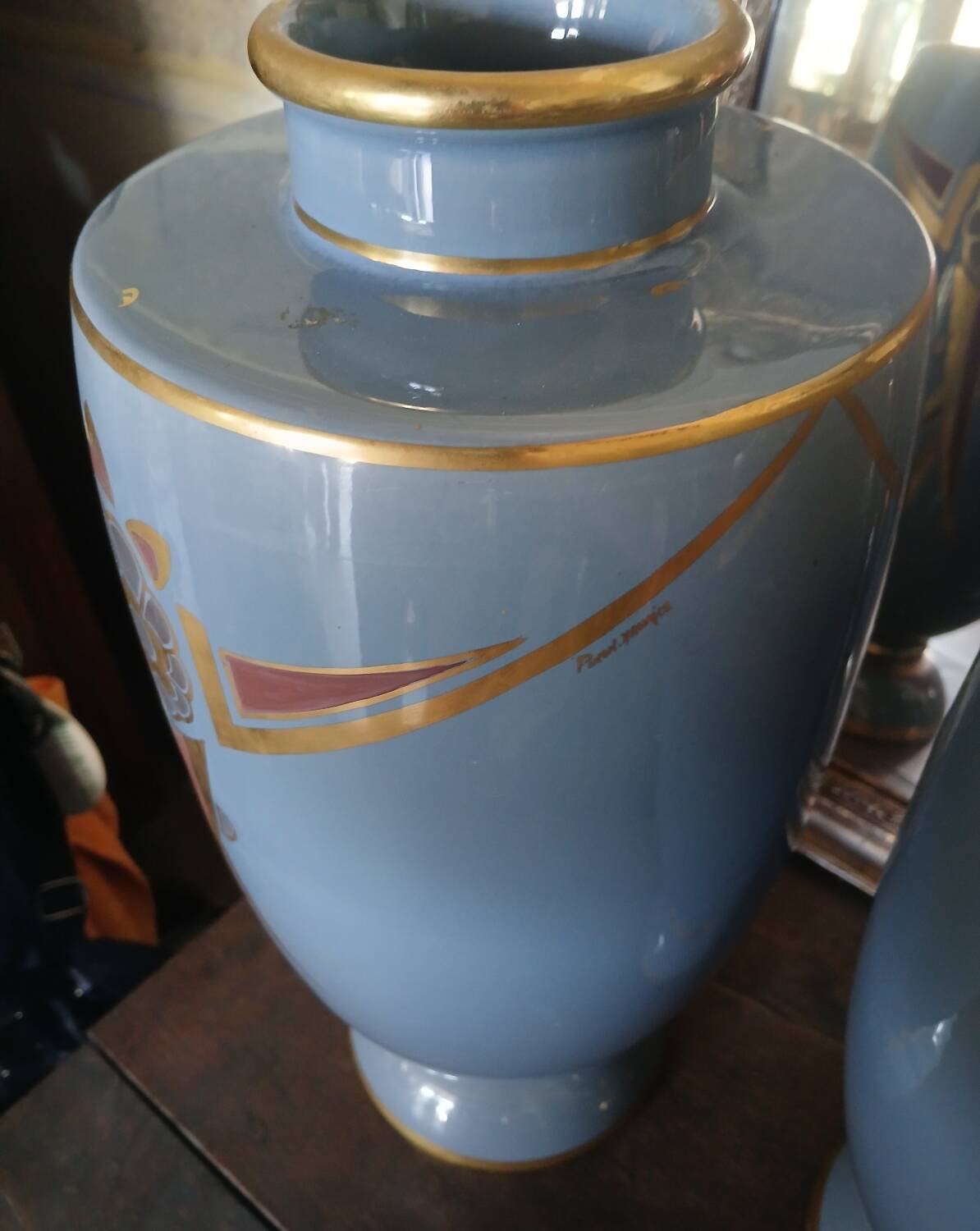 Pair of large Art Deco vases