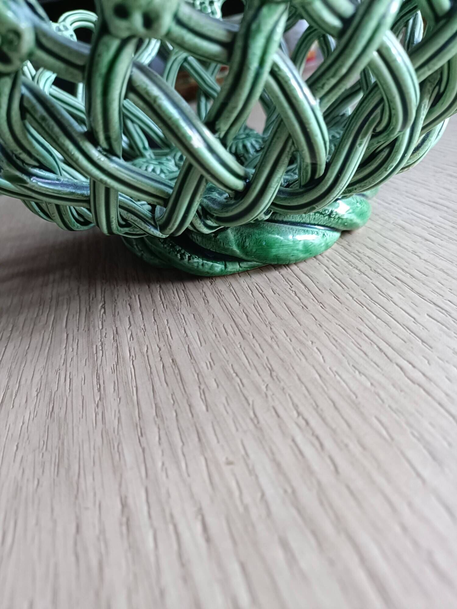 Paul Pichon Uzès woven ceramic cup basket