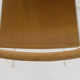 Minimalist Modernist dining set 4 wire chairs with maple wood and matching dining table,1980s