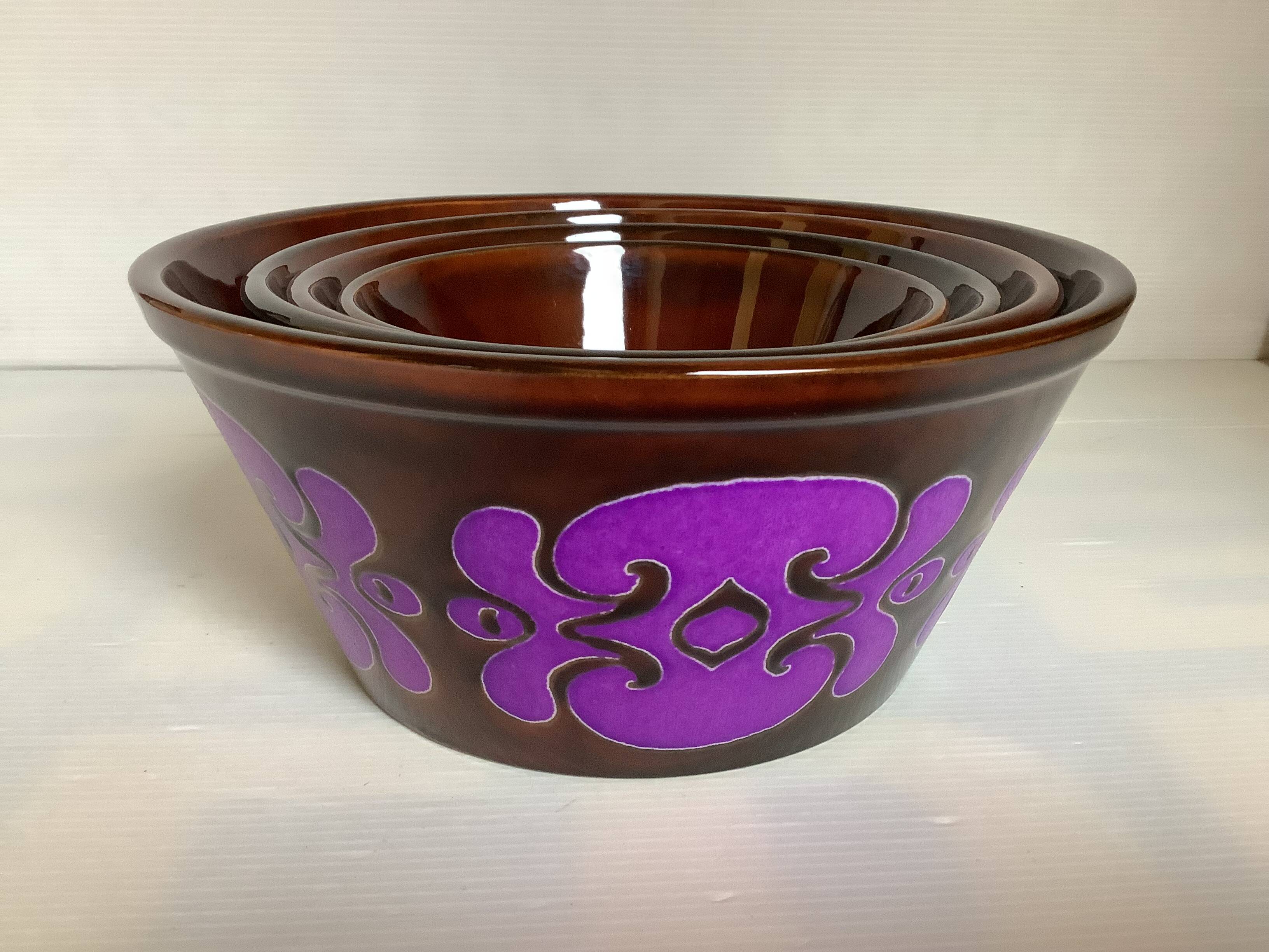 Four Schramberg Germany salad bowls