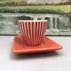 4 vintage ceramic coffee mugs edited by lbvyr circa