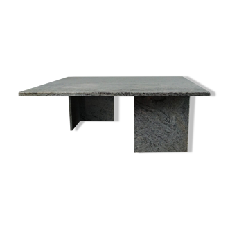 Modern mid-century granite coffee table