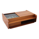 Table basse avec compartiment bar, Italie années 1970