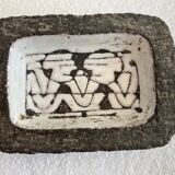Empty pocket ceramic, signed on the back mk - to see and identify