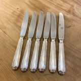 Series of 6 Ercuis dessert knives