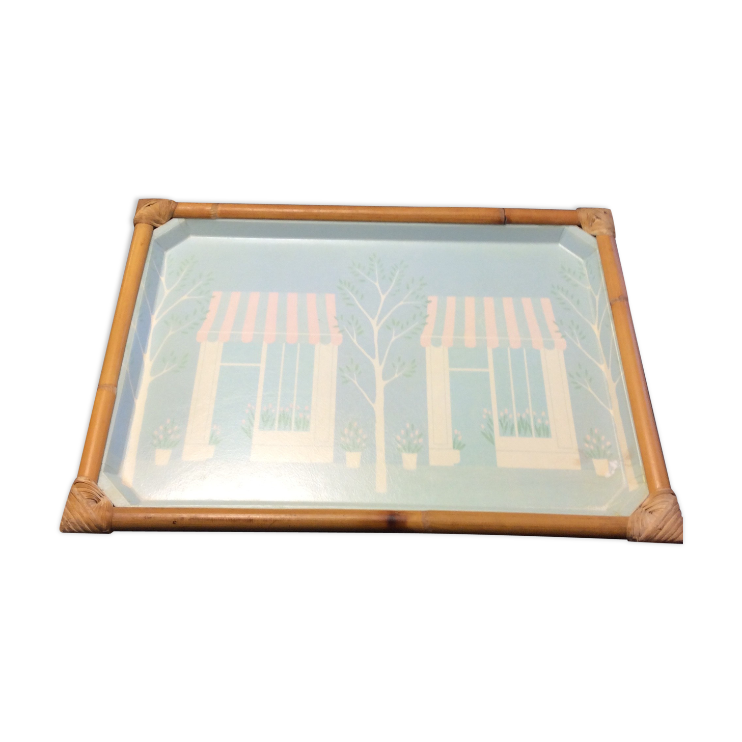 Alpac vintage top in fiberglass and rattan