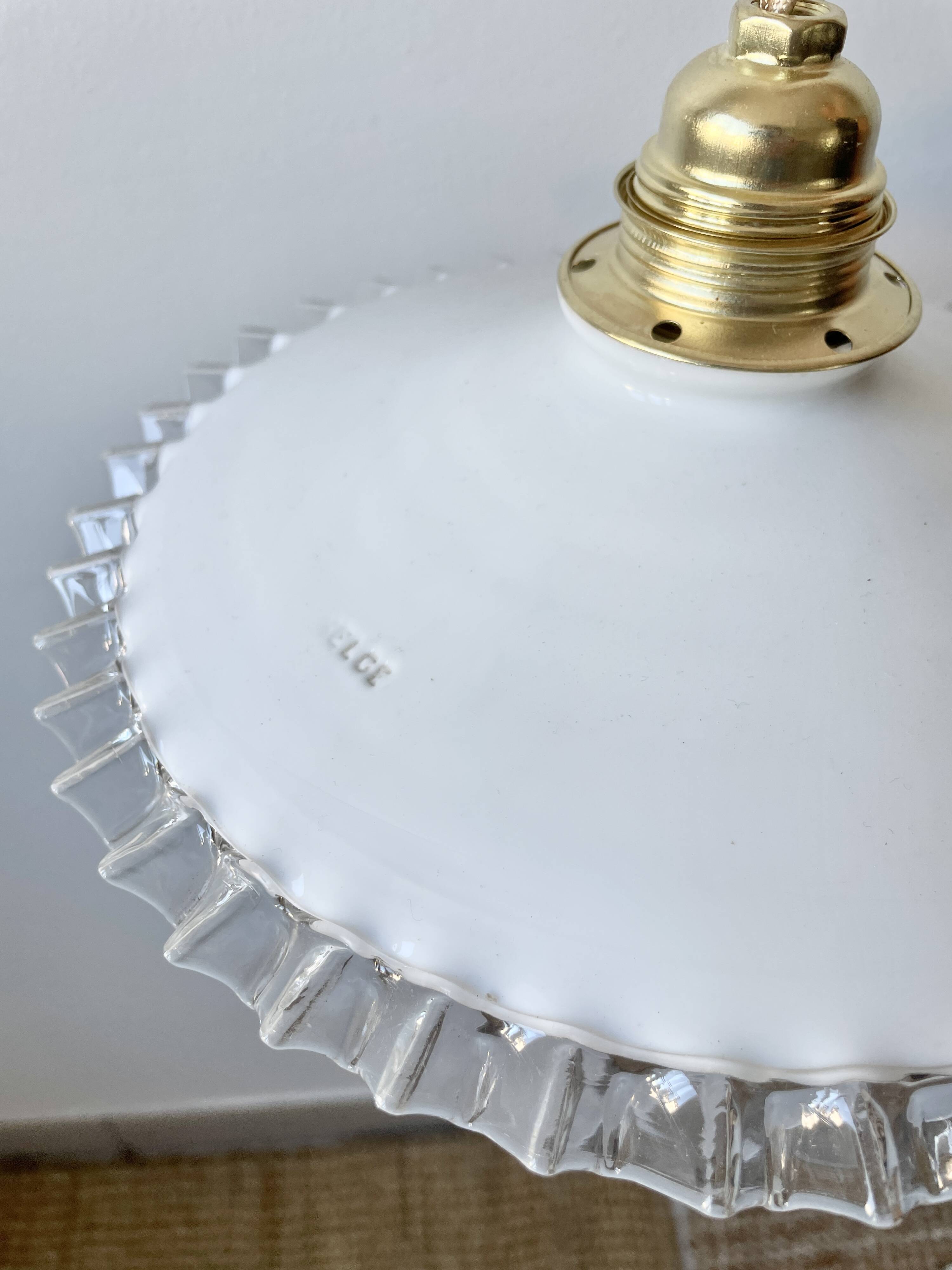 Opaline pendant light