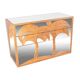 Commode en rotin et miroirs