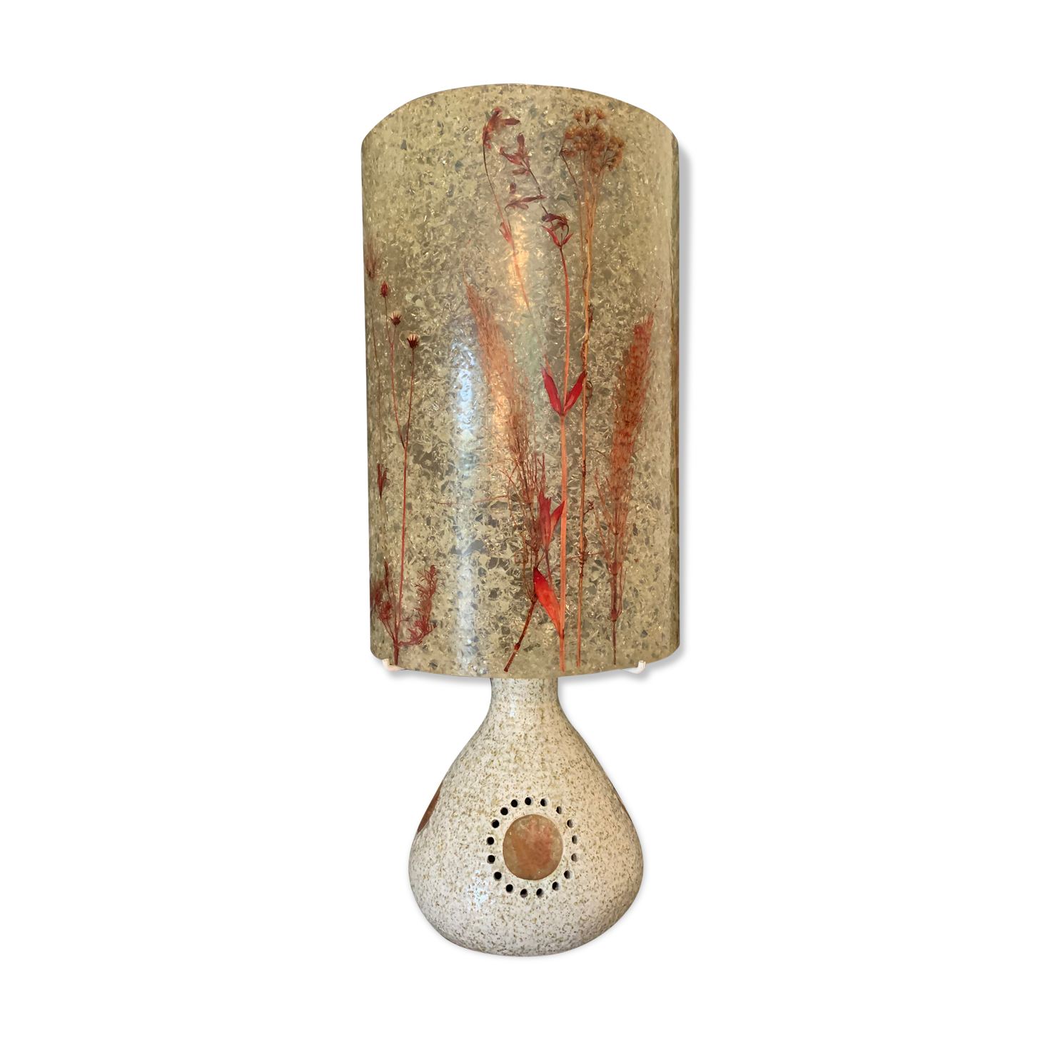 Lamp George Pelletier ceramic Accolay and resin