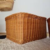 Pair of wicker baskets - planters