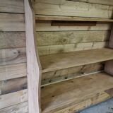 Large solid pine wall shelf