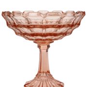 Art Deco Pink Rosaline Pressed Glass Fruit Bowl – Scailmont