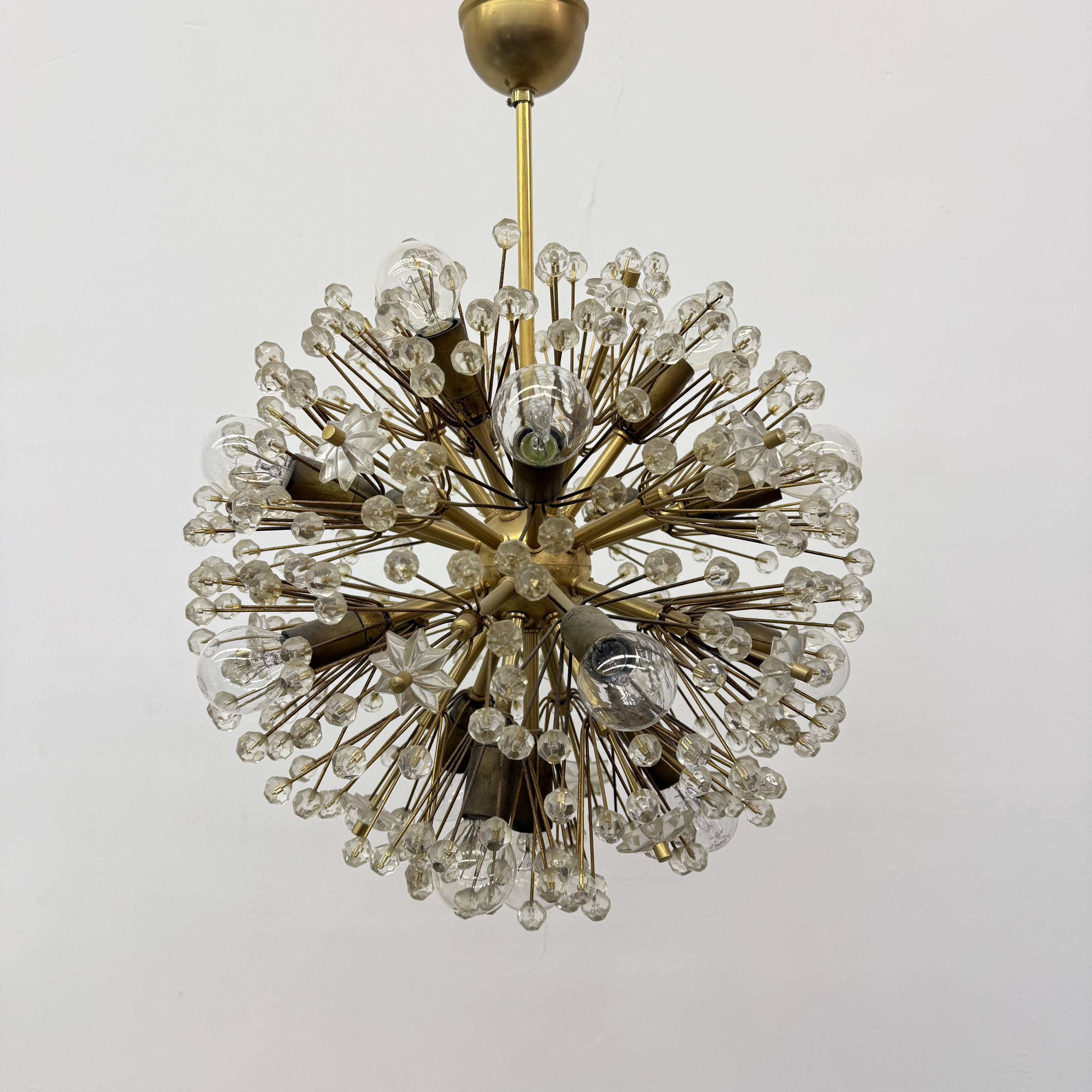 Starburst Brass Chandelier by Emil Stejnar, Austria 1960s