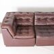 Modular leather sofa