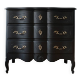 Vintage black chest of drawers