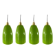 Set of four new electrified green opaline suspensions