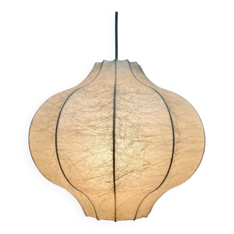 Modern mid-century Cocoon pendant lamp by Friedel Wauer for Goldkant Leuchten, 1960s.