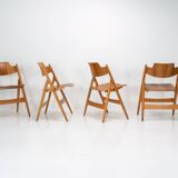Set of 4 Egon Eiermann SE18 Folding Chairs