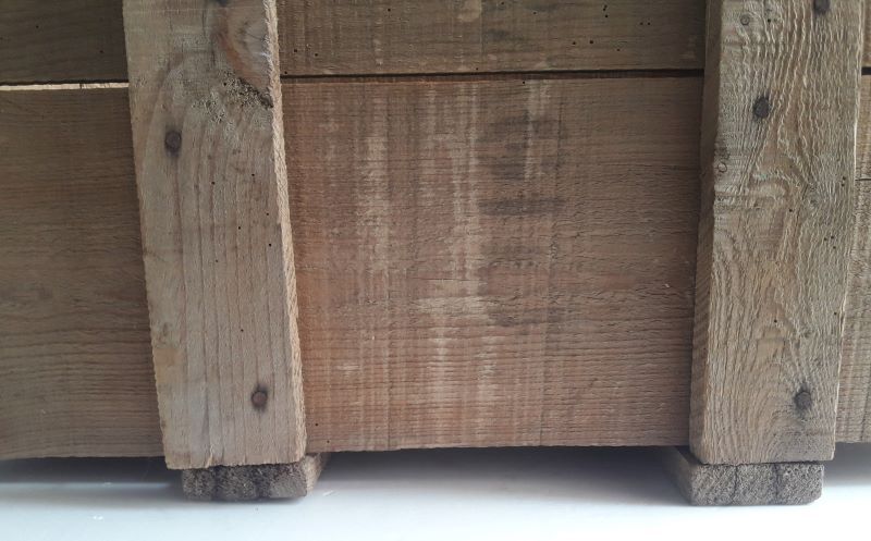 Transport case L58xD30,5xH34cm wood storage