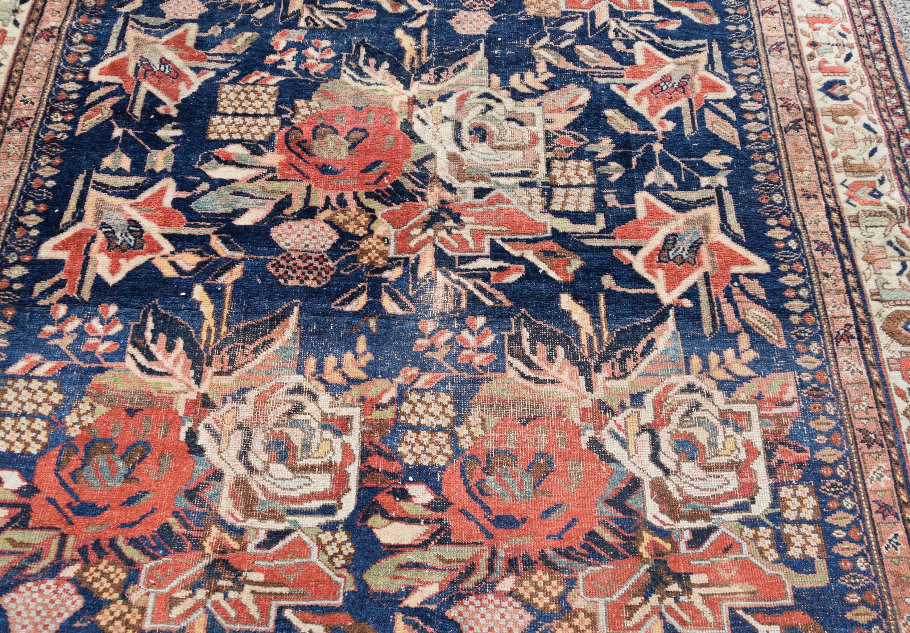 Antique Iranian Afshar Golfang Rug: 2.00 X 1.64 Meters