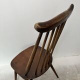 Set of 3 Ercol Goldsmith Scandinavian style wooden chairs