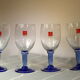 Blue-footed glasses "Made in Italy" Bormiolli Rocco