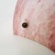 Half-moon wall light in pink glass paste Art Glass 70s 80s