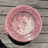 Lot 6 flat plates and 6 hollow English Iron Earth English Ironstone