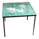 Vintage ceramic coffee table; rooster motif