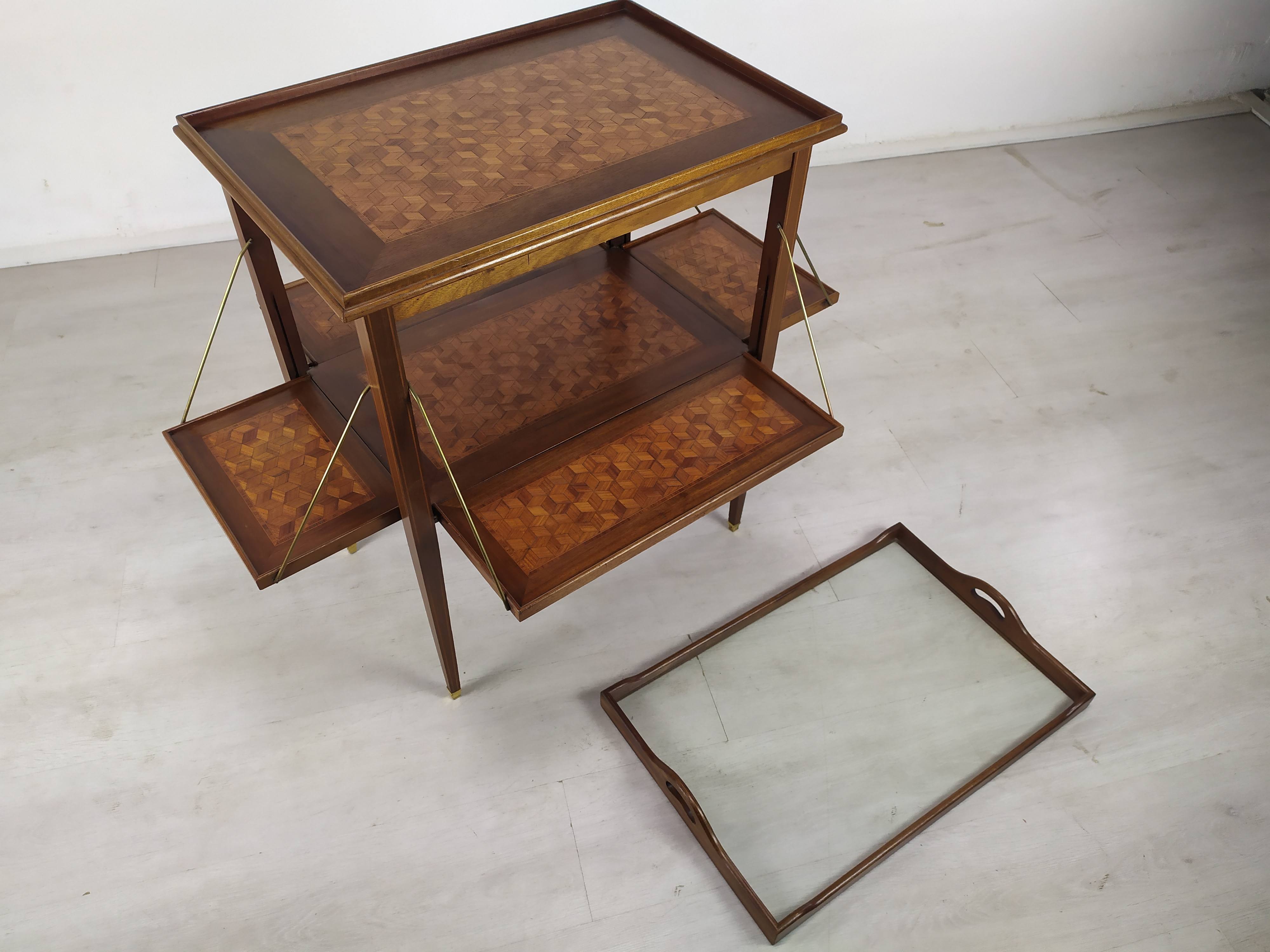Marquetry tea table