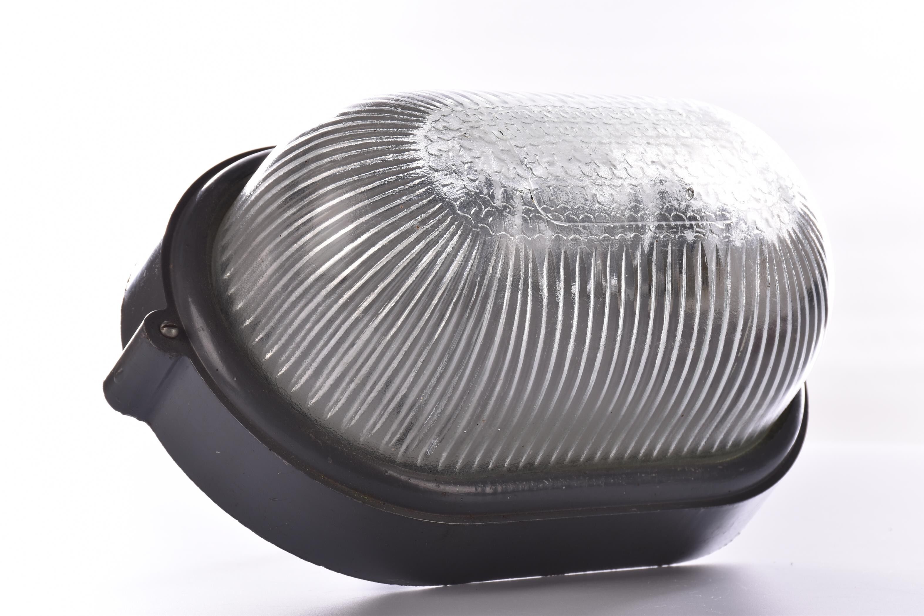 Industrial light vintage oval wall lamp