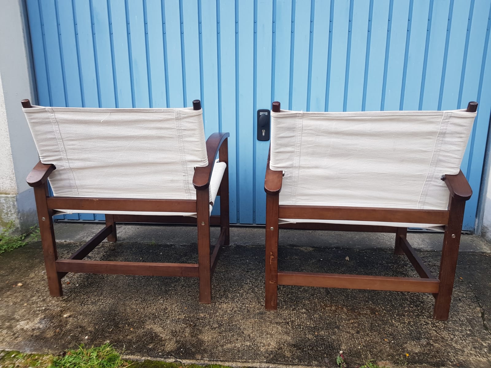 Pair of safari chairs