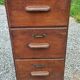 Oak craft cabinet with 5 drawers from the 1930s/1950s