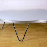 Bean coffee table, vintage American style, Formica metal, 1970s