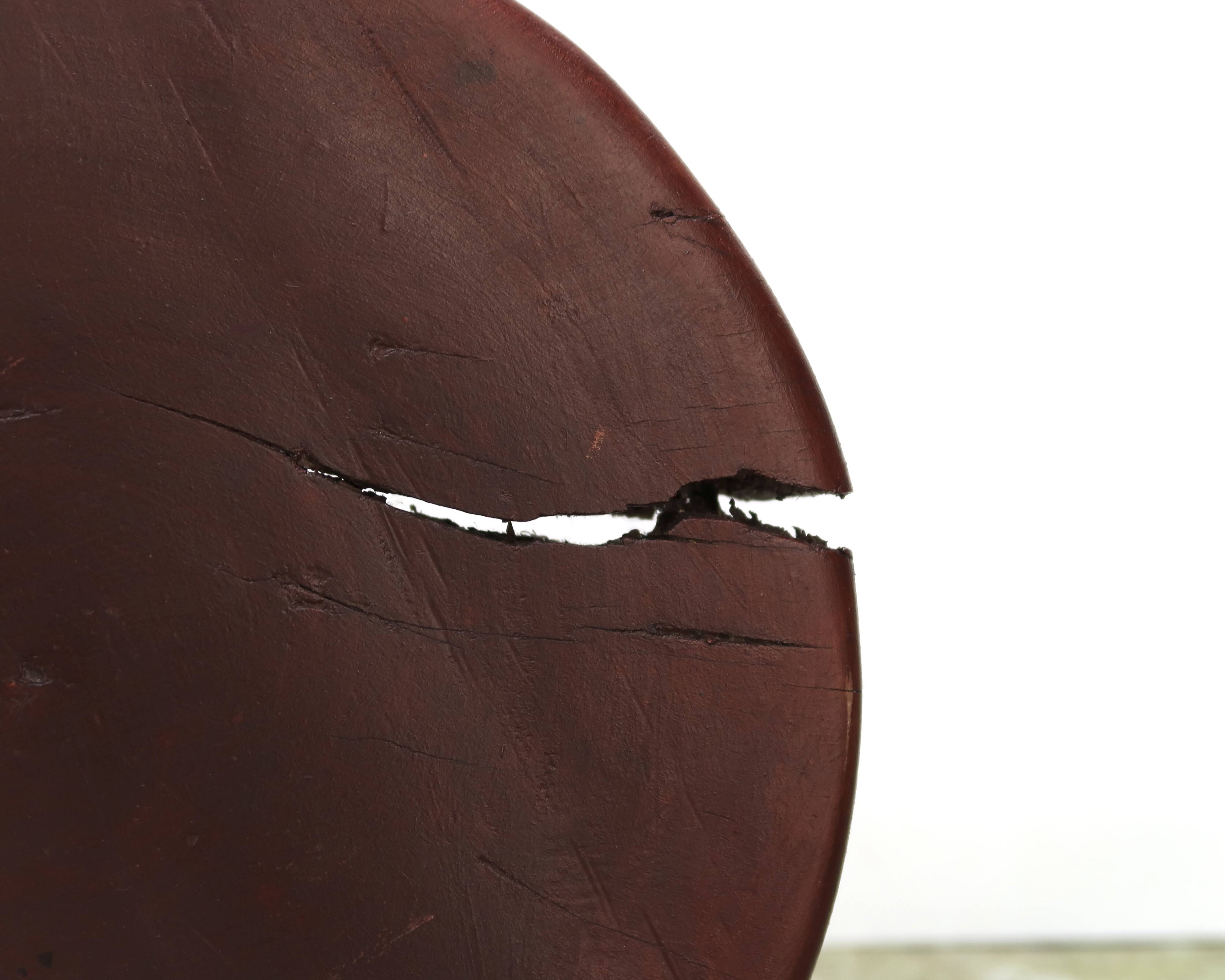 Wabi sabi wooden tripod stool, 1970s