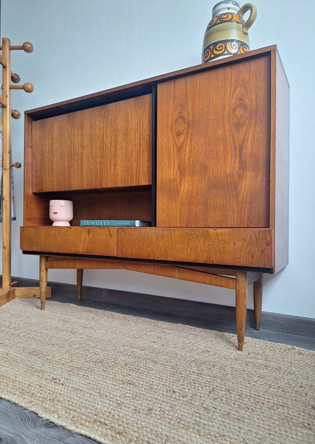 Enfilade vintage, meuble bar ancien, buffet