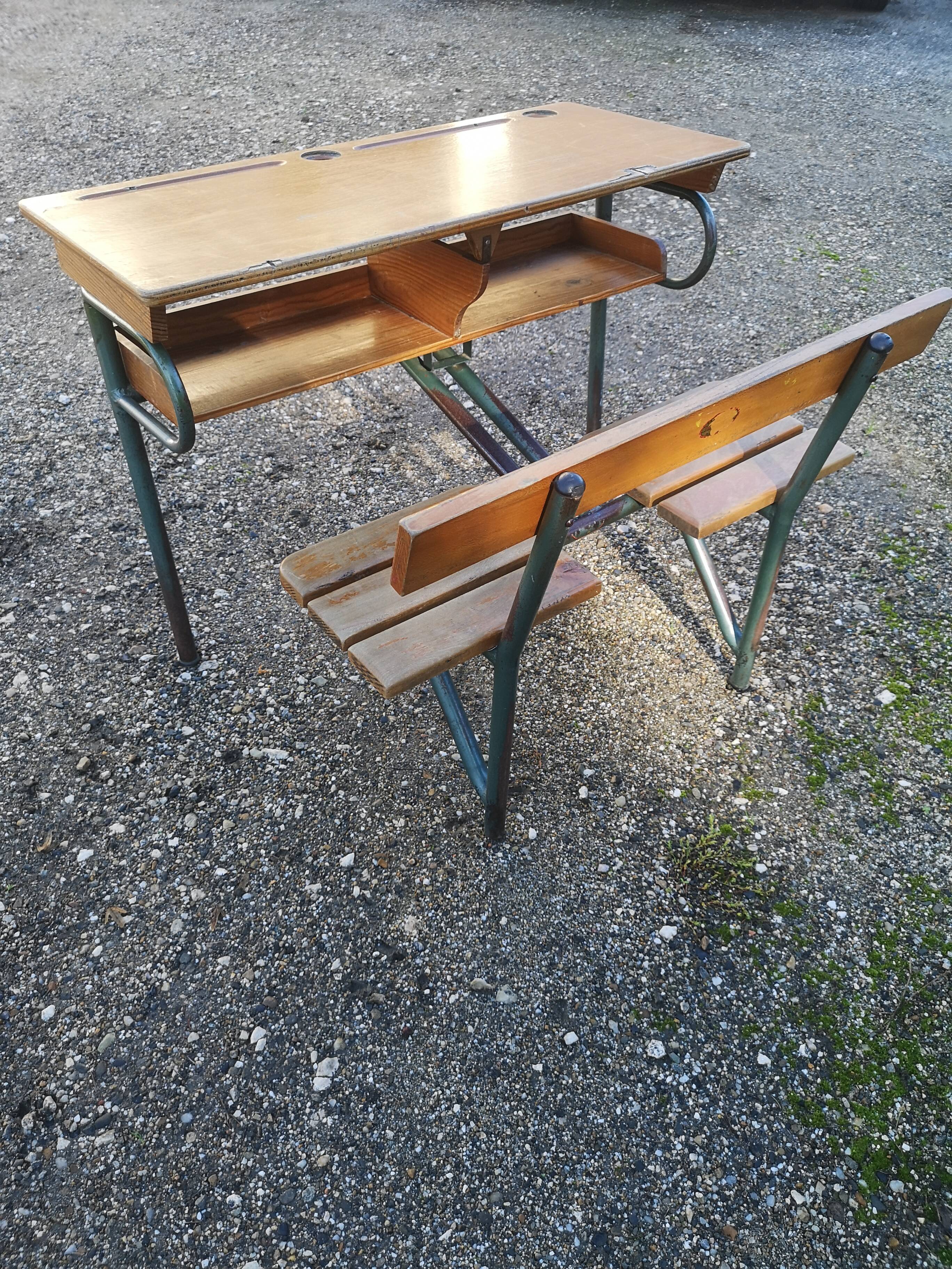 Vintage school desk
