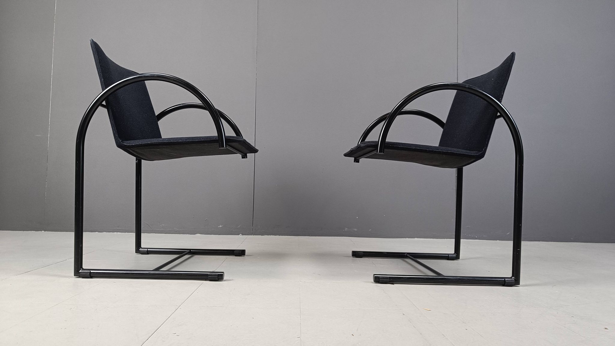 Chaises circulaires vintage par Metaform, années 1980, ensemble de 6