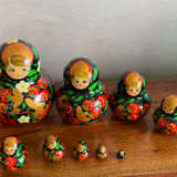 Series of 9 Matryoshka dolls