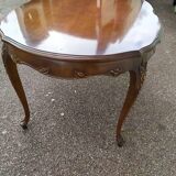 Table basse ovale bois - style Louis XV