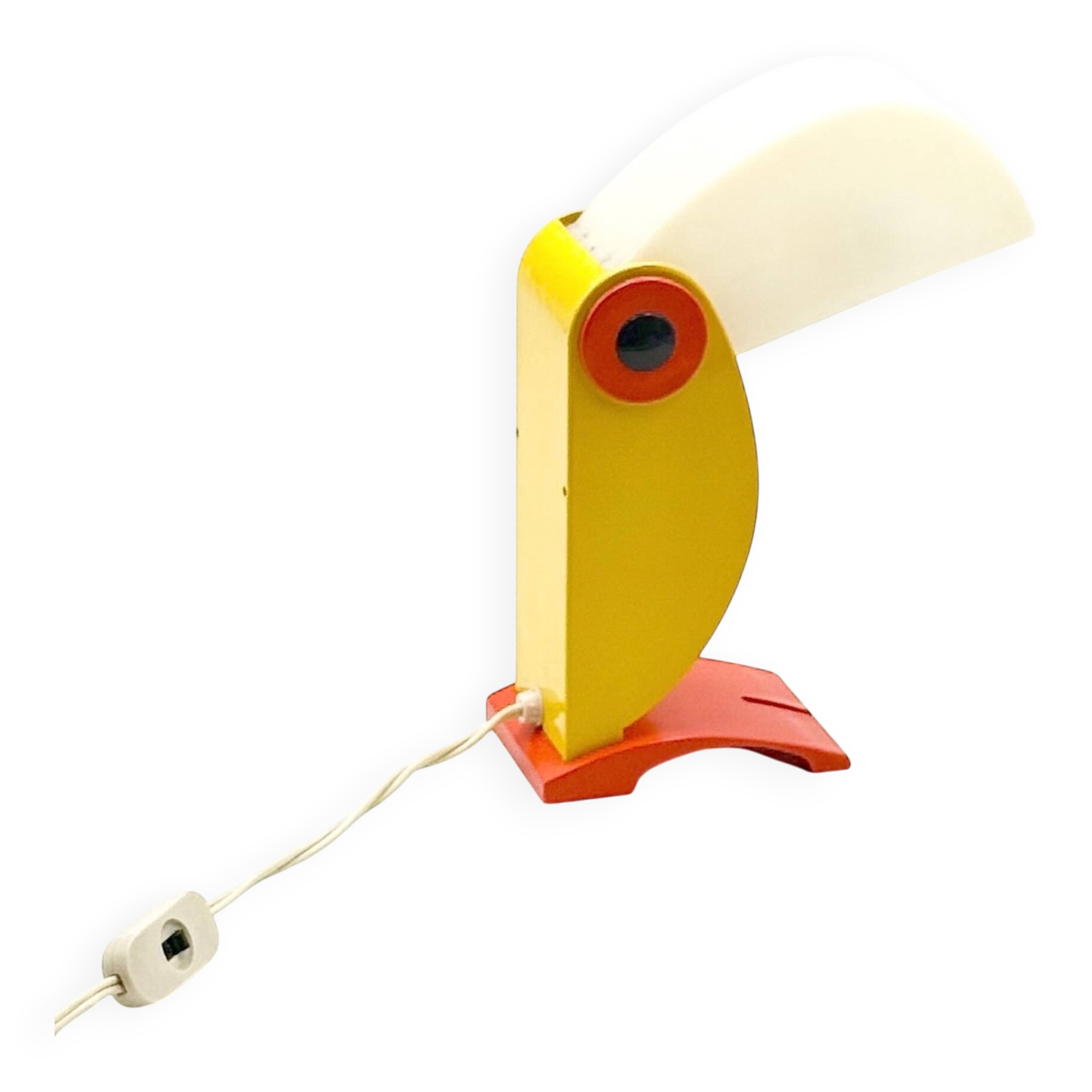 Lampe Toucan vintage années 70 design italien Enea Ferrari