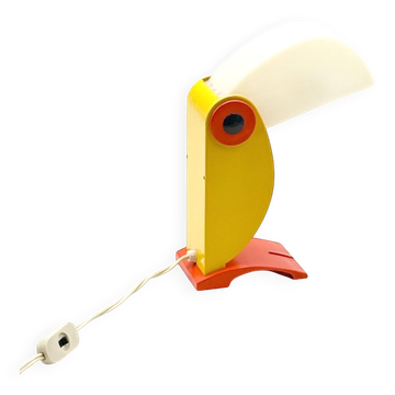 Lampe Toucan vintage des années 70 design italien Enea Ferrari