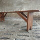Banc brique banc rouge 2 mètres