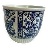 Vintage flowerpot 'delft blue'