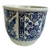 Vintage flowerpot 'delft blue'