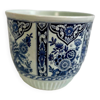 Pot de fleurs vintage 'bleu de delft'