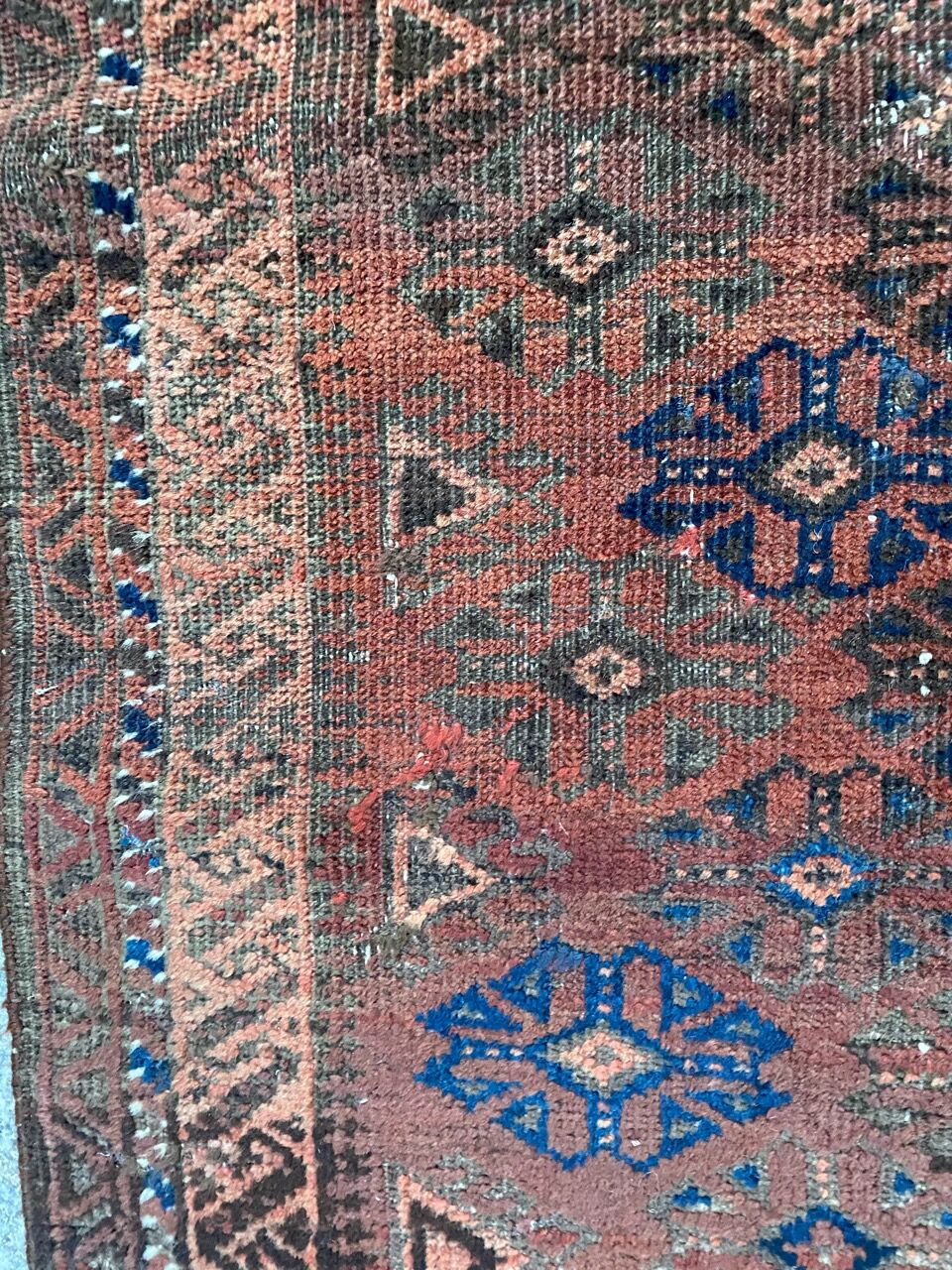Old carpet Afghan Belutch 85x136 cm