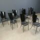 Post modern wooden dining chairs, 1980s - set of 10