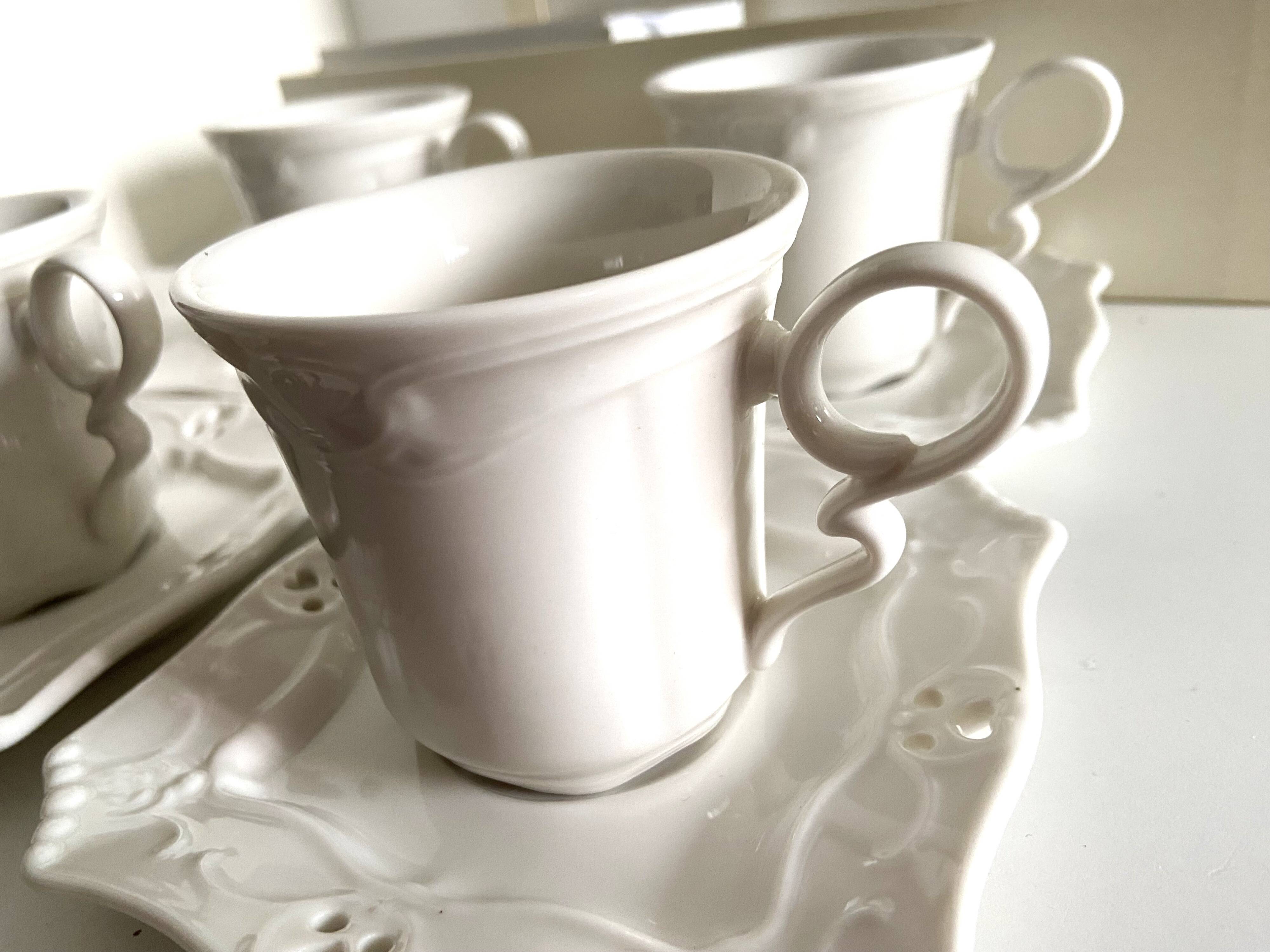 Coffee Tea Chocolate Set New Earthenware Romantic Baroque Rococo Style