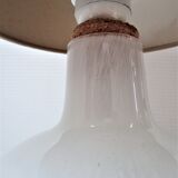 Shiny shiny vintage white Murano glass lamp